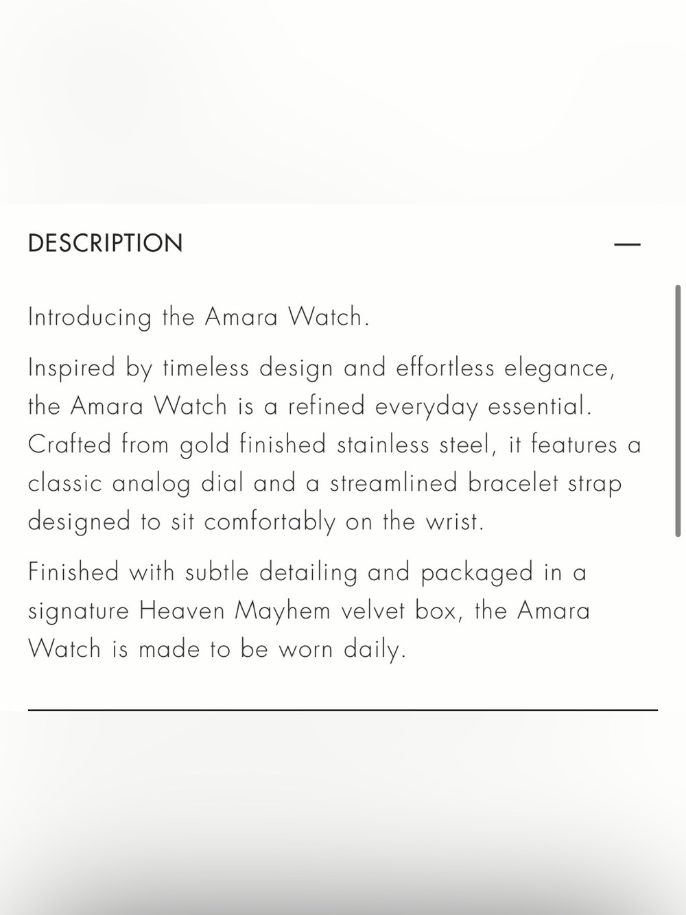 NIB Heaven Mayhem Amara Watch - Picture 3 of 3